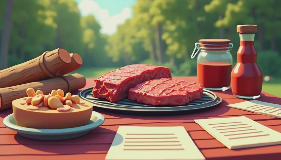 Visual context for texas bbq recipes