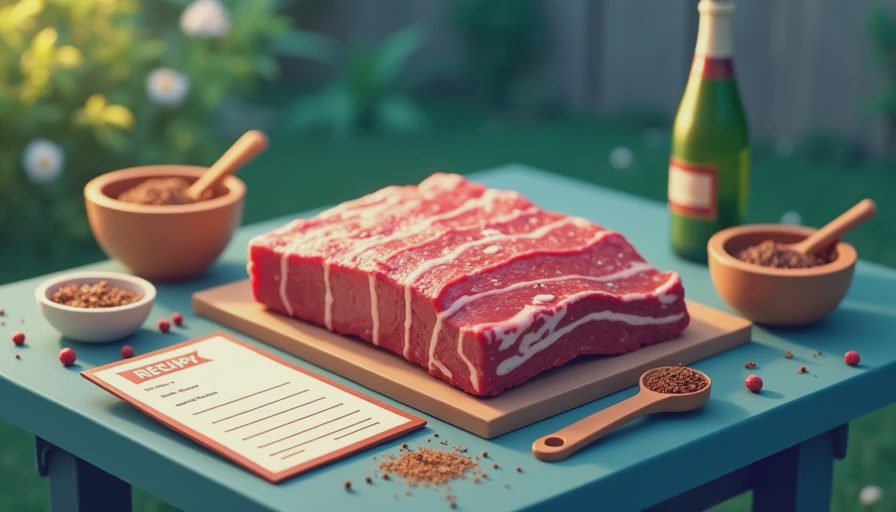 Visual context for rub for beef ribs