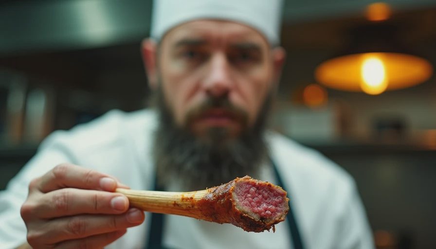 Visual context for beef marrow bones with meat