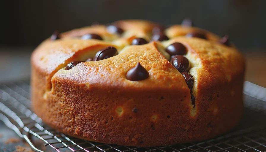 Visual context for chocolate chip cakes
