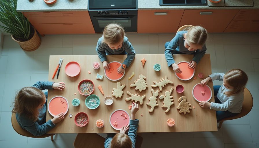 Visual context for easter bunny cookies