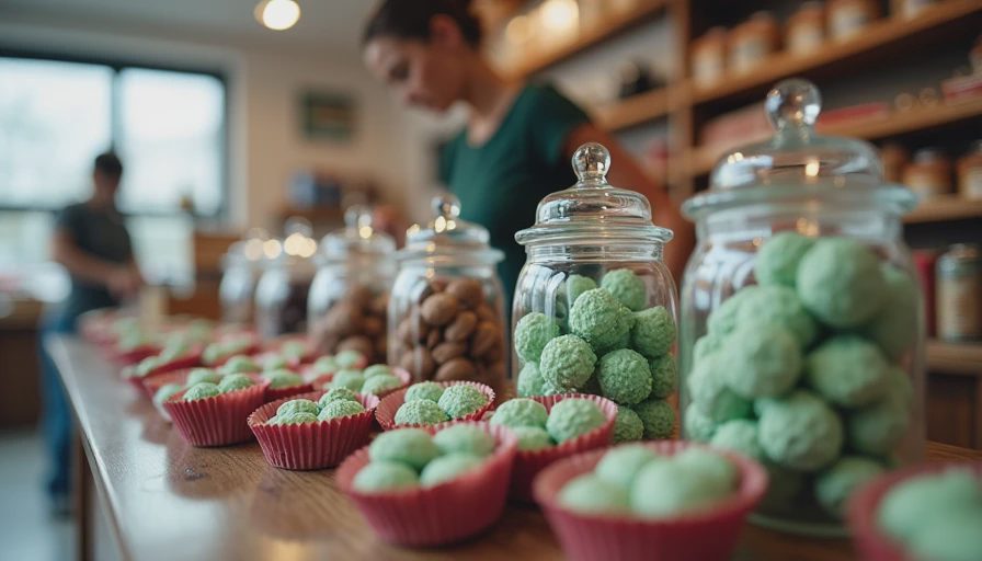 Visual context for chocolate mint patties