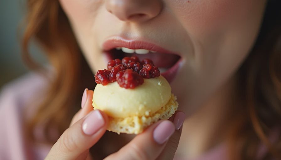 Visual context for desserts using butter